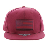 SM100 USA FLAG - BURGUNDY