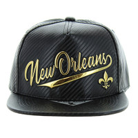 SM171 NEW ORLEANS , CARBON PU - BLACK