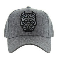 VM569 PITBULL TWILL VELCRO CAP(H GREY)