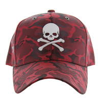 VM292 SKULL NYLON CAMO (RED CAMO)
