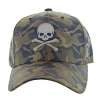 VM292 SKULL NYLON CAMO (KHAKI BLUE CAMO)