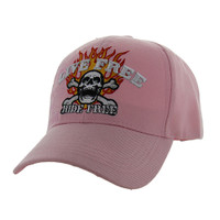 VM008 CHOPPER LIVE FREE VELCRO CAP (SOLID L PINK)