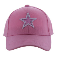 VM235 KIDS BIG STAR VELCRO CAP (SOLID L PINK)
