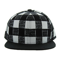 SP269 BLANK SNAPBACK(BLACK CHECKER & BLACK)