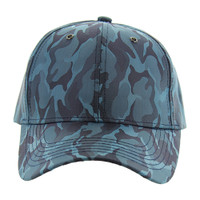 VP9062 BLANK BASEBALL VELCRO CAP (BLUE CAMO)