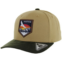 KSM532 NATIVE EAGLE , COTTON WITH SUEDE VISOR - KHAKI/OLIVE