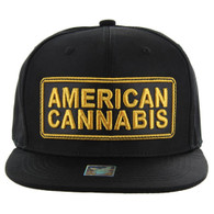 SM123 AMERICAN CANNABIS NYLON - BLACK
