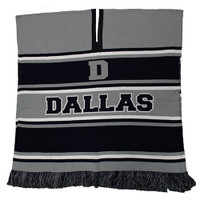 WP010 Winter Dallas Poncho (L gray & Navy)