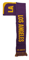WS030 Los Angeles Hoodie Scarf (Purple & Gold)