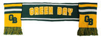 WS020 Green Bay Scarf (Dark Green & Gold )