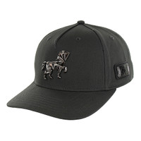 SM321 HORSE, PU VELCRO CLOSURE-DARK GRAY