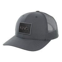 SM329 KING, TRUCKER DOUBLE SNAPABCK-GRAY/GRAY