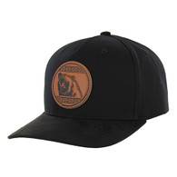 KSM654 NATIVE BEAR,COTTON WITH SUEDE VISOR-BLACK/BLACK
