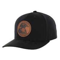 KSM655 NATIVE EAGLE,COTTON WITH SUEDE VISOR-BLACK/BLACK