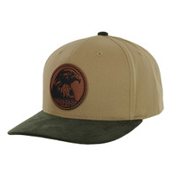 KSM655 NATIVE EAGLE,COTTON WITH SUEDE VISOR-KHAKI/OLIVE
