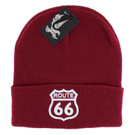 WB020 ROUTE 66 - BURGUNDY