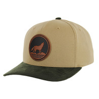 KSM657 NATIVE WOLF,COTTON WITH SUEDE VISOR-KHAKI/OLIVE