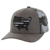 BM233 USA, CANVAS WITH GRAY CAMO,BUCKLE BACK-CHARCOAL/GRAY CAMO