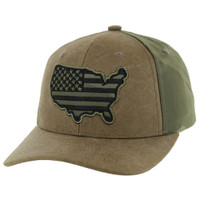 BM233 USA, CANVAS WITH GREEN CAMO,BUCKLE BACK-OLIVE/GREEN CAMO