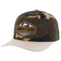 SM266 MOUNTAIN EXPLORER, CAMO, SNAPBACK-#8 CAMO/STONE
