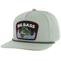 SM308 BIG BASS-1, PERFORATED WITH ROPE, SNAPBACK-SAGE