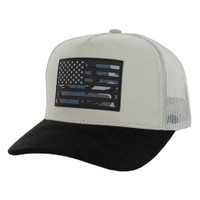 SM9006 USA, SUEDE VISOR TRUCKER-L GRAY/BLACK/L GRAY