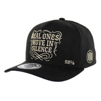 BBB007 REAL ONES MOVE IN SILENCE, SUEDE PERFORATED-BLACK
