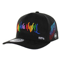 BBB016 RAINBOW ANGEL, SUEDE PERFORATED-BLACK