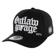 BBB018 OUTLAW GARAGE, SUEDE PERFORATED-BLACK