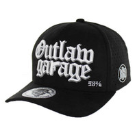 BBB018 OUTLAW GARAGE, SUEDE PERFORATED-BLACK