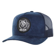 SM104 BEAR , SUEDE TRUCKER - STEEL BLUE/ NAVY