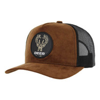 SM104 DEER , SUEDE TRUCKER - BROWN/BLACK