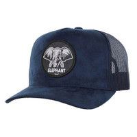 SM104 ELEPHANT , SUEDE TRUCKER - STEEL BLUE/ NAVY