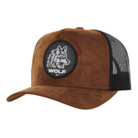 SM104 WOLF , SUEDE TRUCKER - BROWN/BLACK