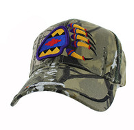 VM264 Native Pride Bear Claw Velcro Cap (Solid Hunting Camo)