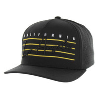 KSM078 LOS ANGELES,  PERFORATED HYDRO-BLACK-GOLD STITCH