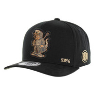 BBB011 STREET CULTURE , COTTON WITH SUEDE, BLACK/BLACK