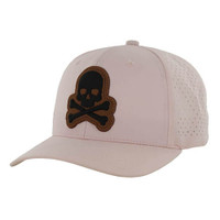 SM441 CROSSBONE SKULL , HYDRO PERFORATED - L PINK