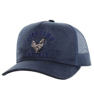 SM323 FIGHT SPIRIT, SUEDE TRUCKER - NAVY
