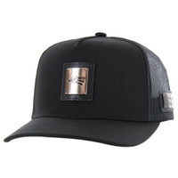 SM327 MEXICO EAGLE , METAL BADGE , TRUCKER - BLACK/BLACK
