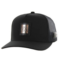 SM327 ROUTE 66 , METAL BADGE , TRUCKER - BLACK/BLACK