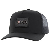 SM329 BOSS , METAL BADGE , TRUCKER - BLACK/BLACK
