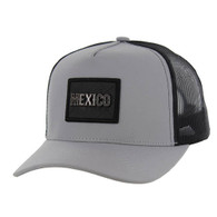 SM329 MEXICO , METAL BADGE , TRUCKER - GRAY/BLACK