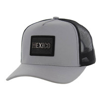 SM329 MEXICO , METAL BADGE , TRUCKER - GRAY/BLACK