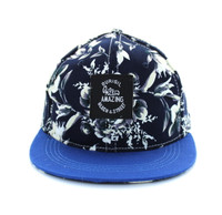 SM042 Burisil Amazing Snapback Cap (Navy & Royal Blue)