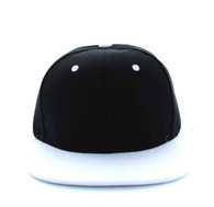 SP018 Two Tone Snapback Cap (Black & White)