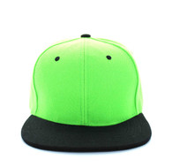 SP018 Two Tone Snapback Cap (Lime & Black)