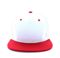 SP018 Two Tone Snapback Cap (White & Red)