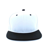 SP018 Two Tone Snapback Cap (White & Black)