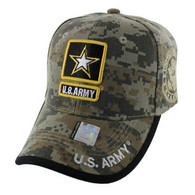 VM010 Military License Army #2 Baseball Velcro Cap (Solid Digital Camo)